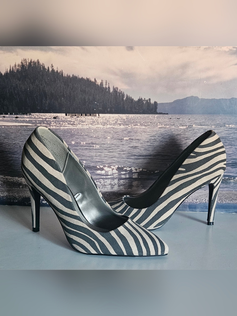 Worthington Zebra Print Stiletto Heels